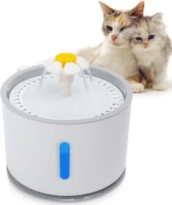 Arvona Drinkfontein – Drinkfontein Voor Katten En Honden – Led Verlichting – Waterfontein Incl. 1 Gratis Filter – 2.4L – 3 Standen – Plastic