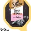 Sheba Alu – Sauce Lovers – Zalm – 22x85g – Kattenvoer Kuipje
