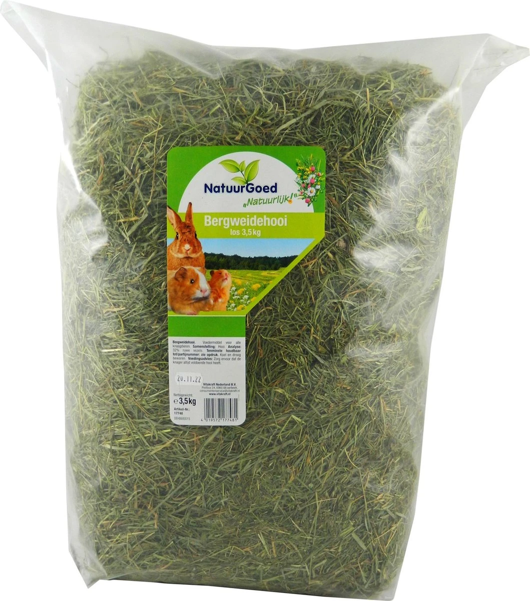 Vitakraft Natuurgoed Bergweidehooi 3,5kg 3 Vitakraft Natuurgoed Bergweidehooi 3,5kg