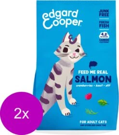 Edgard & Cooper Edgard&Cooper Adult Zalm – Kattenvoer – 2 X 2 Kg