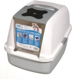 Catit Cat It Kattentoilet Met Dak Grijs 55x40x45CM