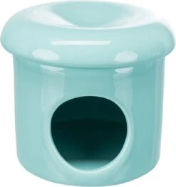 Trixie Speelhuis Muizen Met Deksel Keramiek Taupe 16x16x12 Cm