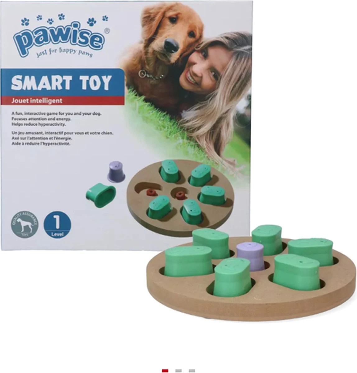 Pawise Hondenpuzzel – Intelligentiespeelgoed – Honden Training – Level 1 3 Pawise Hondenpuzzel – Intelligentiespeelgoed – Honden Training – Level 1