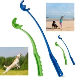 Relaxdays 4x Ballenwerper Voor Honden – Werpstok – Tennisbalwerpers – Werpstick Voor Hond
