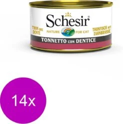 Schesir Kat Blik Ocean – Kattenvoer – 14 X Tonijn 85 G
