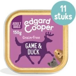 3x11x150 Gr Edgard & Cooper Wild / Eend Kuipje Graanvrij Hondenvoer