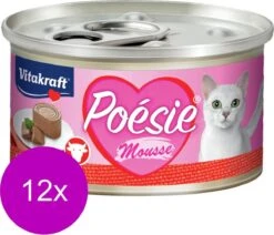 Vitakraft Poésie Mousse – Kattenvoer – 12 X 85 G