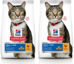Hills 2x Hill’s – Feline Adult Oral Care Kip – Kattenvoer – 7kg