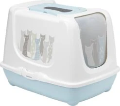 Flamingo – Kattenbak Trendy Maasai – Blauw/ Grijs – 39 X 50 X 38.5 Cm