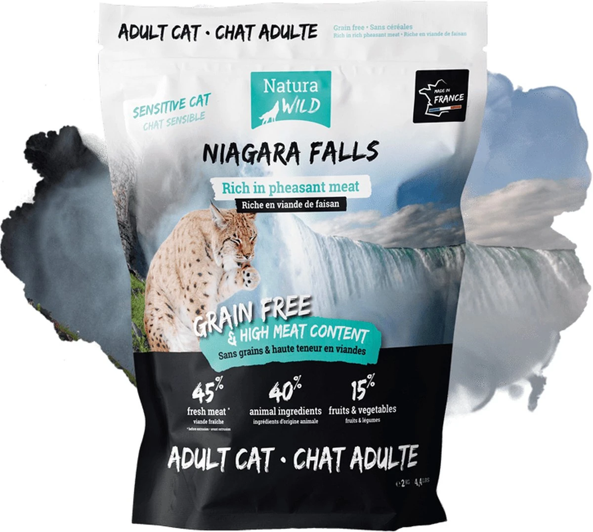 Natura Wild Niagara Falls – Graanvrij Kattenvoer – 12kg 3 Natura Wild Niagara Falls – Graanvrij Kattenvoer – 12kg