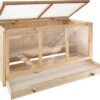 Happyment® Houten Knaagdieren Hok – 3 Verdiepingen – Knaagdier – Hamster – Konijn – Cavia – Kooi – Rat – Black Friday – Kerstcadeau