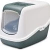 Savic Kattentoilet Nestor Nordic 56x39x38.5 Cm – Kattenbak – Groen&Wit -Huisdierproducten 1200x1079