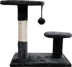 Krabpaal – Kattenkrabpaal – Krabpaal Met Sisal – 40 Cm Hoog – Zwart