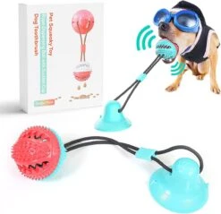 Hondenspeelgoed 2-in-1 Om Op Te Kauwen Met Lekkernijen-verstopplaats – Hard Rubber Voor Grote En Kleine Honden