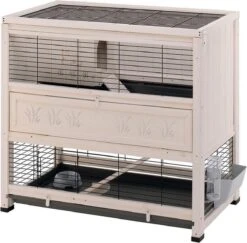 Ferplast Konijnenhok Cottage – 108 X 59 X 102 Cm – Wit