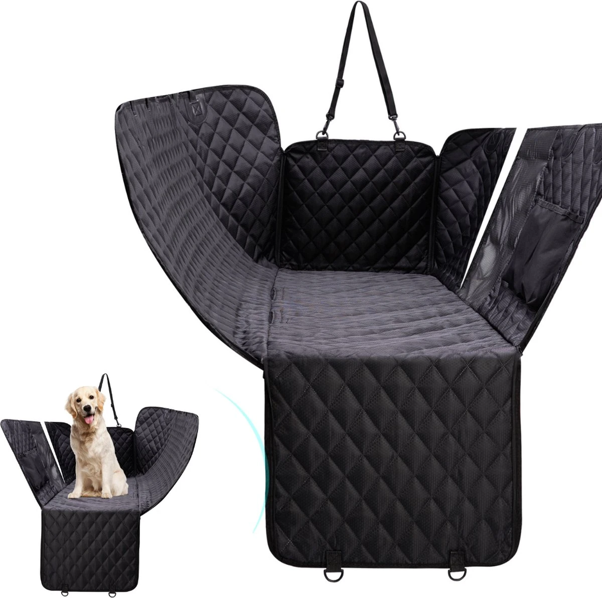 Arvona Hondendeken Auto Achterbank – Hondendeken – Waterdicht – 152 X 143 CM – Hondenkleed – Hondenmand – Hondenkussen 3 Arvona Hondendeken Auto Achterbank – Hondendeken – Waterdicht – 152 X 143 CM – Hondenkleed – Hondenmand – Hondenkussen