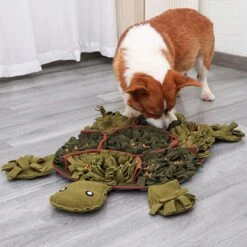 Honden Speelgoed – Snuffelmat – Schildpad – Interactieve Honden Puzzel – Snuffel Training – IQ Training – Intelligentiespeelgoed – Snuffelen – Huisdier – Brokjes Zoeken – Hondenlekkernij Zoeken – Ontspanning – Training –