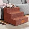 Hondentrap 4 Treden, Hondentrap Voor Kleine Honden, 50 Cm Hoog, Huisdierentrap Voor Slaapbank, Hondentrap Met Wasbare Hoes, Hondenloopplank Van High-density Spons, Met 1 Pluizenroller -Huisdierproducten 1200x1200 2