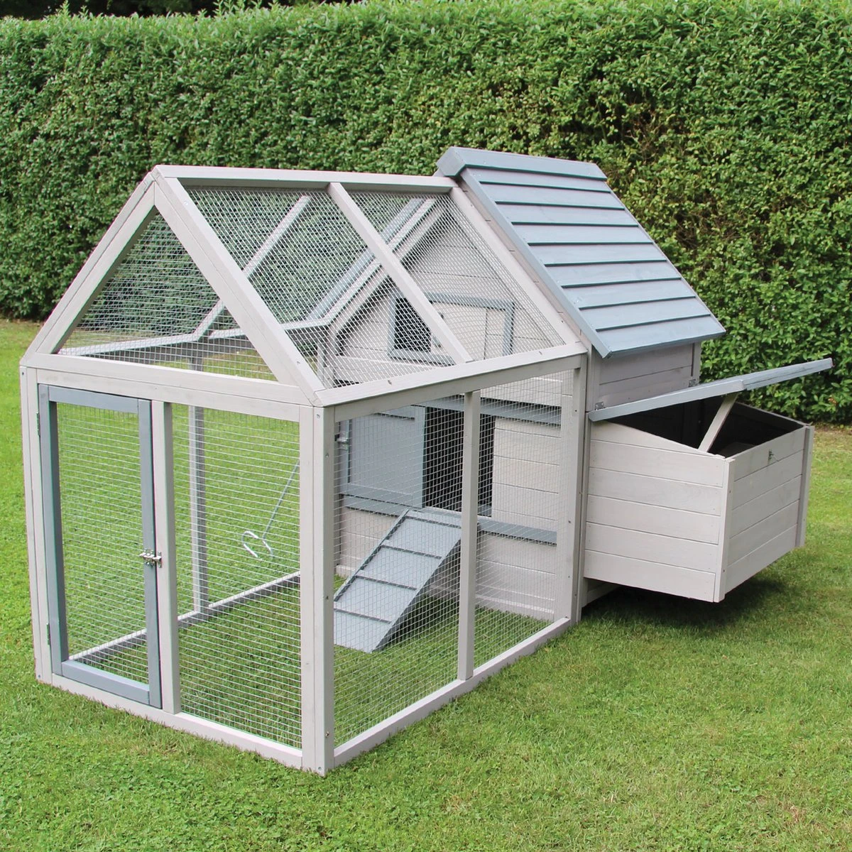Kippenhok Met Buitenren – Konijnenhok – Cavia Kooi – Caviakooi – Knaagdieren Kooi – Hamsterkooi – Dierenverblijf -1665 (L) X 1210 (B) X 1120 Mm (H) 3 Kippenhok Met Buitenren – Konijnenhok – Cavia Kooi – Caviakooi – Knaagdieren Kooi – Hamsterkooi – Dierenverblijf -1665 (L) X 1210 (B) X 1120 Mm (H)