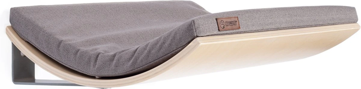 COSY AND DOZY Cat Shelf Stone – Hangmat Kat – Maple Hout – 50 X 41 Cm – Kattenplank – Katten Muur 3 COSY AND DOZY Cat Shelf Stone – Hangmat Kat – Maple Hout – 50 X 41 Cm – Kattenplank – Katten Muur