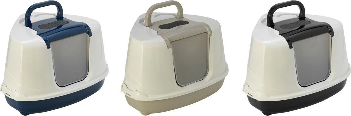 Flamingo – Hoekkattenbak Thor Classic – Blauw/Grijs/Zwart – 45 X 56 X 37 Cm 3 Flamingo – Hoekkattenbak Thor Classic – Blauw/Grijs/Zwart – 45 X 56 X 37 Cm