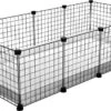 EnNELA Draadkubus Kooi Voor Cavia 4 X 2 X 1 C&C Cage Zwart