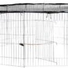 Tectake Kooi Voor Vrije Uitloop Met Veiligheidsnet Ø 145cm Zwart – 402392
