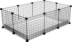 EnNELA Draadkubus Kooi Voor Cavia 3 X 2 X 1 C&C Cage Zwart