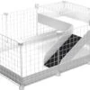 EnNELA Draadkubus Kooi Met Loft Voor Cavia 3 X 2 X 1 C&C Cage Wit -Huisdierproducten 1200x704 1