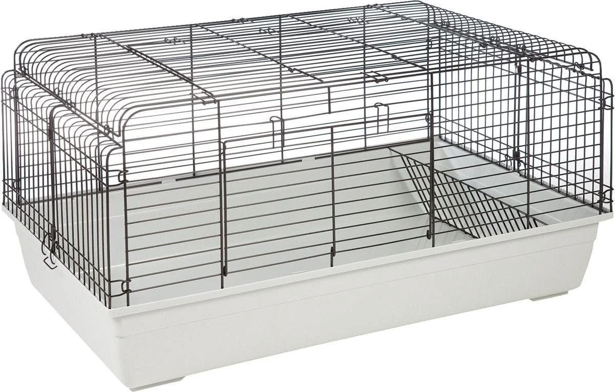 Flamingo Kooi Sprinter 120 – Wit – 120 X 60 X 56 Cm 3 Flamingo Kooi Sprinter 120 – Wit – 120 X 60 X 56 Cm