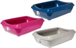 Karlie – Kattenbak Met Rand – Kunststof – Kleur: Assorti – Afmetingen: 50x38x14 Cm