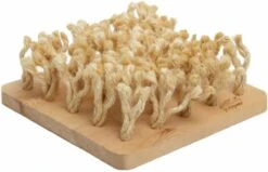 Bunny Nature Snuffleboard Hout Met Sisal 24,5×24,5×10,8 Cm