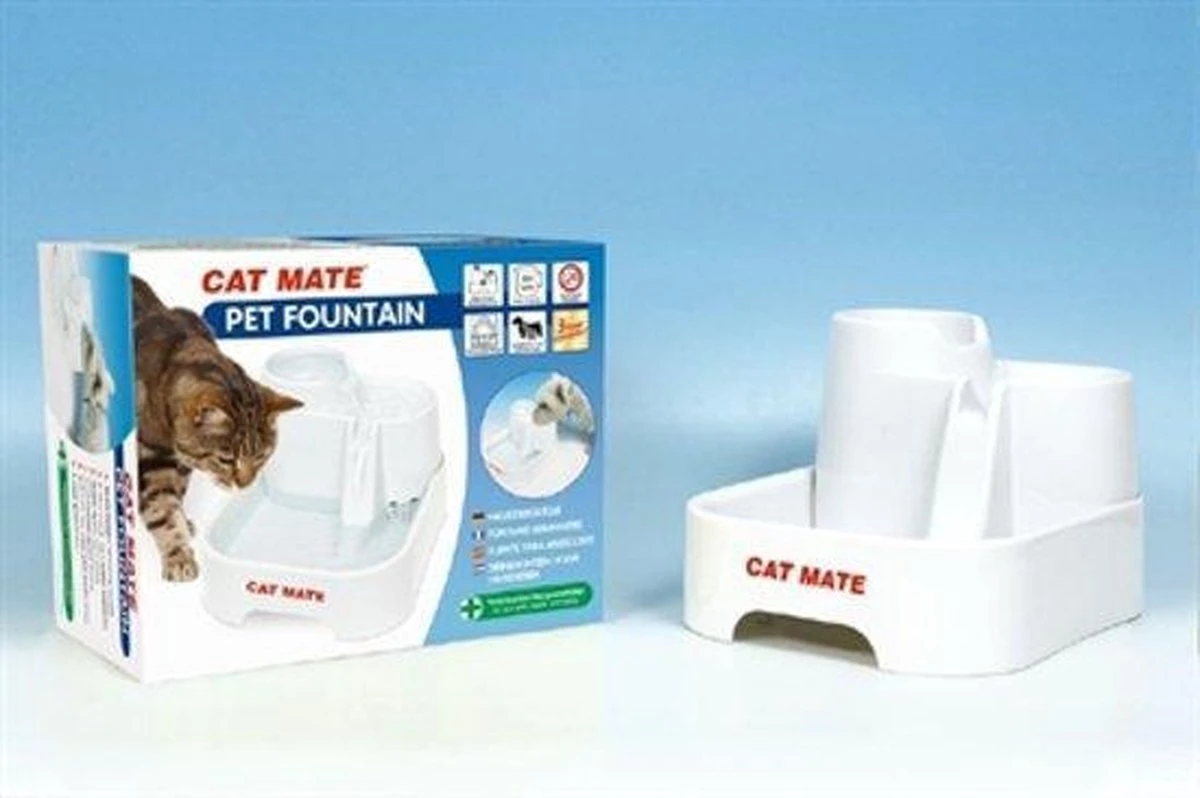 Cat Mate Drink Fontein – Wit 3 Cat Mate Drink Fontein – Wit