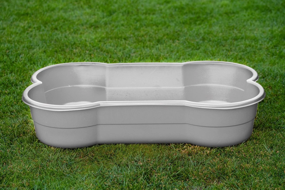 DogsLand Hondenzwembad In Botvorm – 120 Cm, Grijs, Voor Grote En Kleine Honden, Bijt- En Krabbestendig, UV-bestendig, 100% Made In Germany 3 DogsLand Hondenzwembad In Botvorm – 120 Cm, Grijs, Voor Grote En Kleine Honden, Bijt- En Krabbestendig, UV-bestendig, 100% Made In Germany