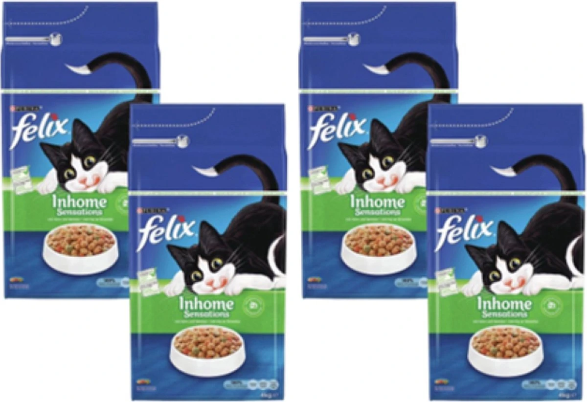 4x Felix Sensations Droog Inhome – Kattenvoer – 4kg 3 4x Felix Sensations Droog Inhome – Kattenvoer – 4kg