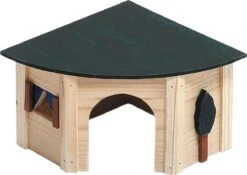 Flamingo Konijnenhuisje Jenz – Groen – 26 X 19 X 12.5 Cm