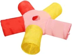 Kattentunnel – 5 Gangen – Kleur – Konijnentunnel – Speeltunnel – Kattenspeelgoed – Kattenspeeltjes – Kruiptunnel