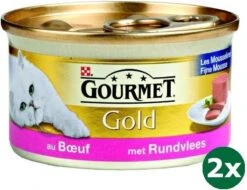 Gourmet Gold Fijne Mousse Rund Kattenvoer 48x 85 Gr