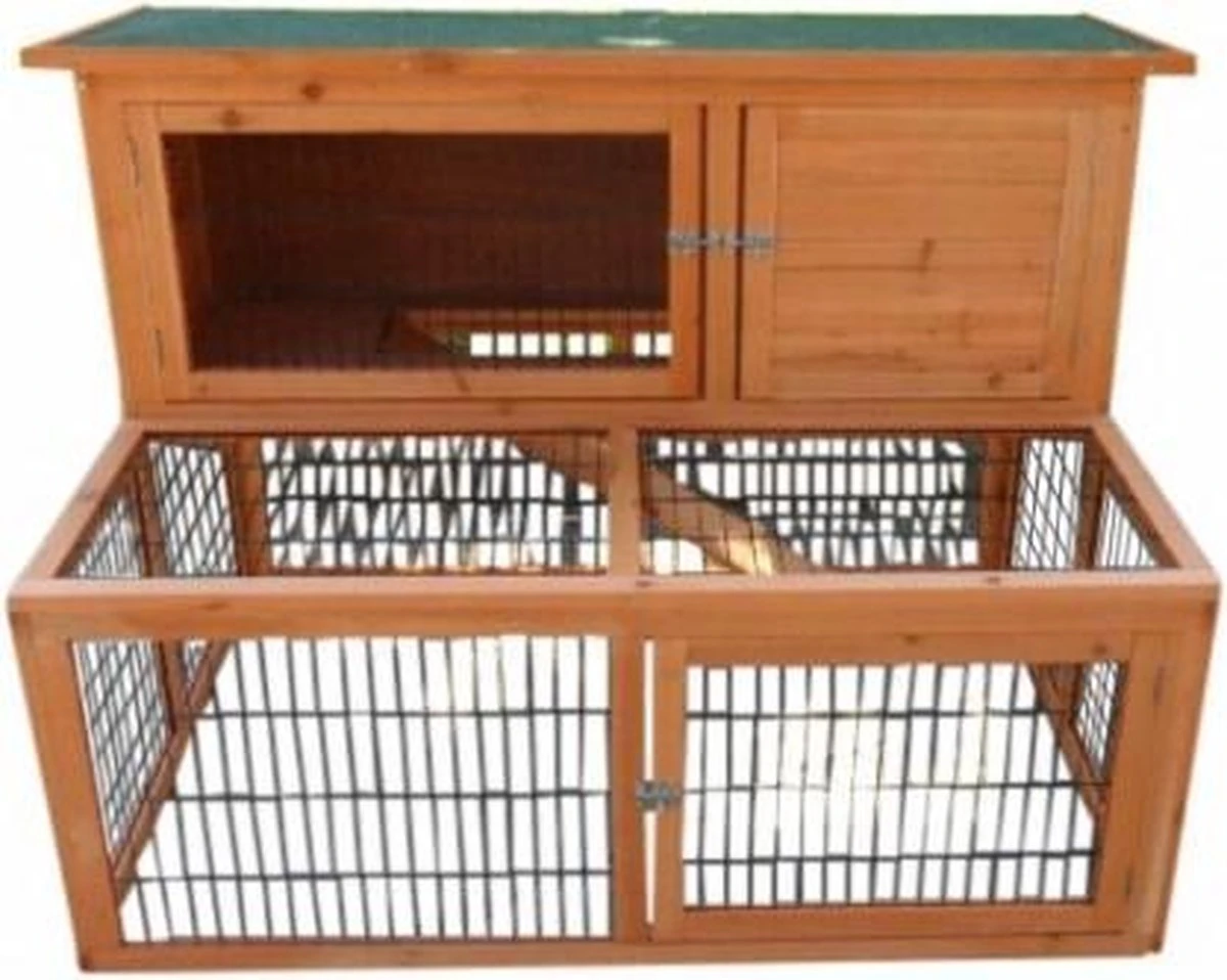 Topmast Konijnenkooi Buitenhok Konijnenhok – LUPUS 126 X 88 X 90 Cm 3 Topmast Konijnenkooi Buitenhok Konijnenhok – LUPUS 126 X 88 X 90 Cm