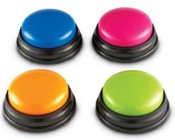 PetBetter® | Huisdier Communicatie Knoppen – Praatknop Honden – Recordable Button – Hondentraining – 4 Stuks – Stemopname