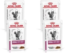 Royal Canin Veterinary Diet Renal Beef Wet – Kattenvoer – 4 X 12×85 G