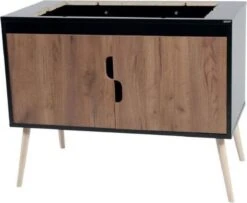 ZOLUX | Zolux Kast Voor Neo / Nevo Kooi Zwart / Walnoot