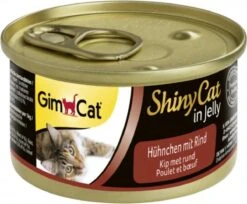 Gimcat Shinycat In Jelly Kip / Rund Kattenvoer 70 Gr