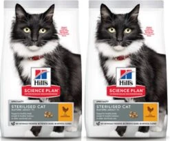 Hills 2x Hill’s – Feline Mature Adult Sterilised Kip – Kattenvoer – 3kg