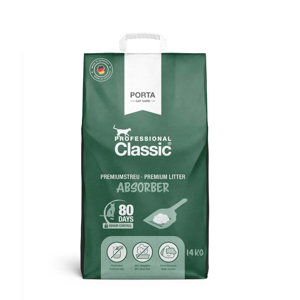 Professional Classic Kattenbakvulling Met Geurabsorberend Middel – 14 Kg
