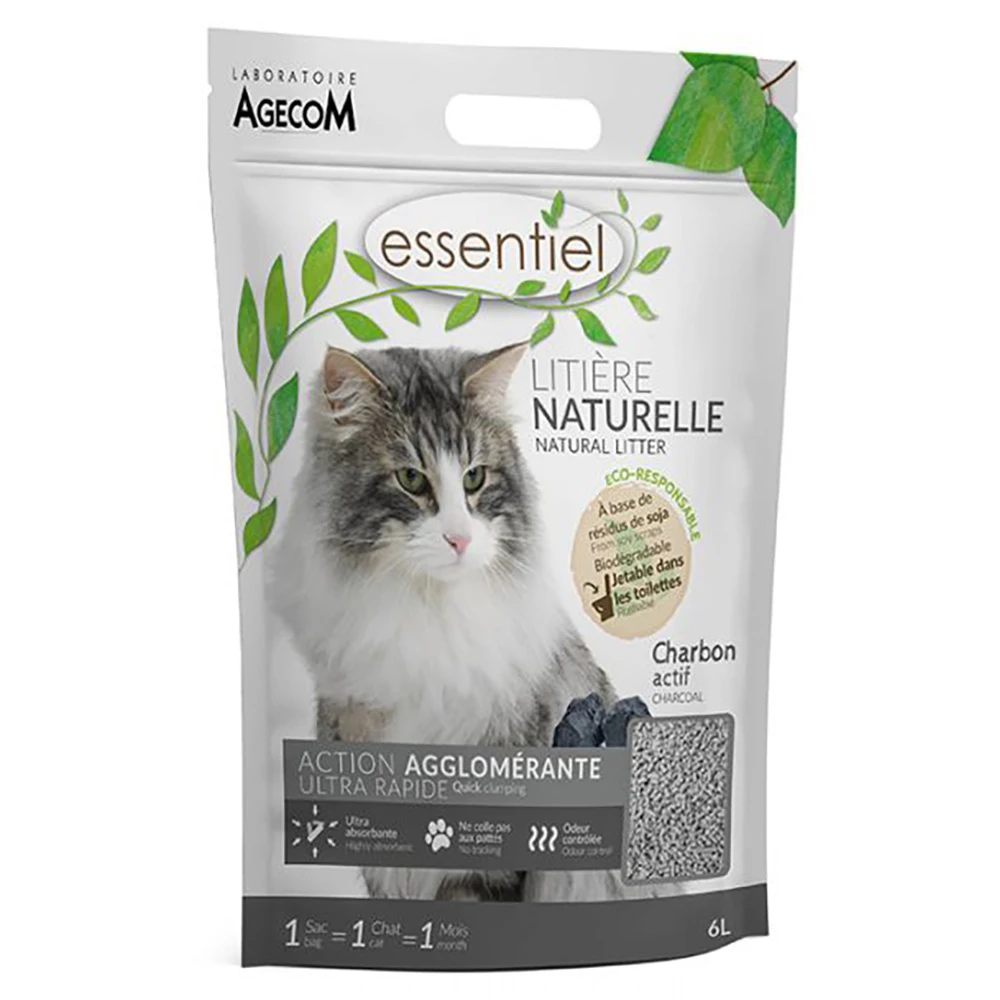 Essentiel Natural Kattenbakvulling Met Actieve Kool – 2 X 6 L 3 Essentiel Natural Kattenbakvulling Met Actieve Kool – 2 X 6 L