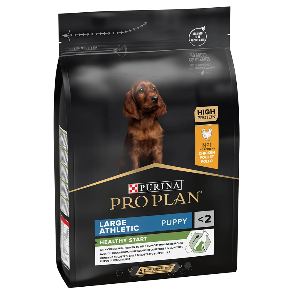 PURINA PRO PLAN Large Athletic Puppy Healthy Start Kip & Rijst Hondenvoer – 3 Kg