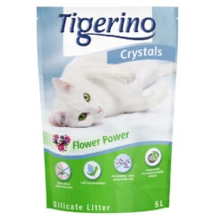 3x 5L Flower-Power Tigerino Crystals Kattenbakvulling