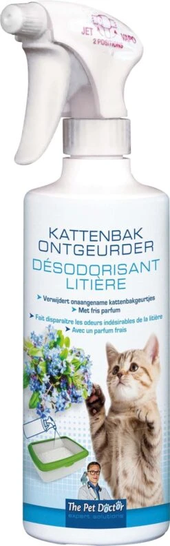 BSI The Pet Doctor – Kattenbak Ontgeurder – Verwijdert Onaangename Kattenbakgeurtjes – 500 Ml