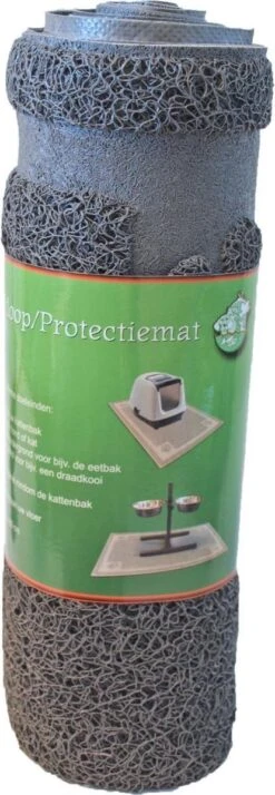 Uitloop/protectie Mat Grijs Voor Katten 90×60 Cm
